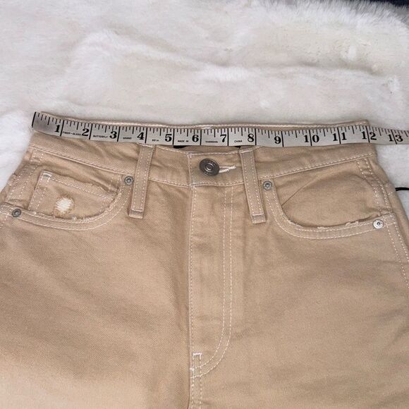 HUDSON Abbey Ripped High Waist Bootcut Jeans Color Beige Womens Size 23 - Picture 12 of 14